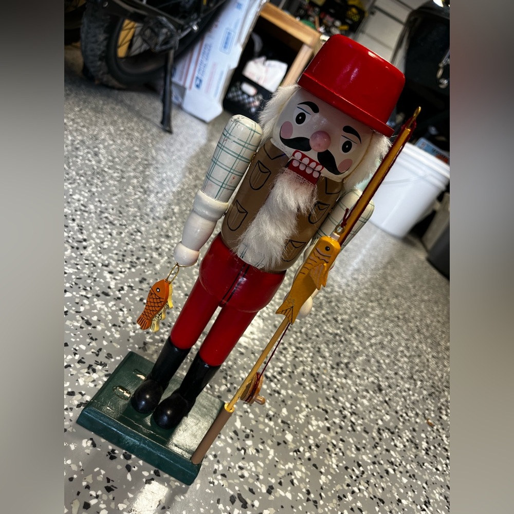 Vintage Kurt Adler Christian Ulbricht Fisherman Santa rare Nutcracker Christmas